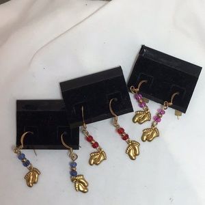 Footprint earrings